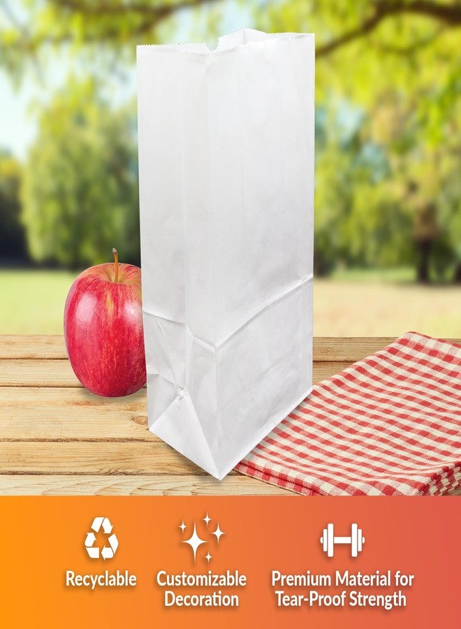 Reli. White Lunch Bags (125 Pack) | 6 lb White Paper Lunch Bags, Luncheon Sacks for Snacks and Gifts | Medium Size, Kraft Paper | Multipurpose for Lunch, Snacks, Gifts, Arts & Crafts, DIY - Image 2